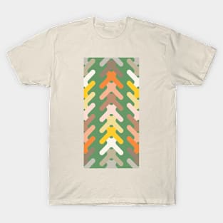 Nature colored arrow heads in taupes,oranges, greens and yellows T-Shirt